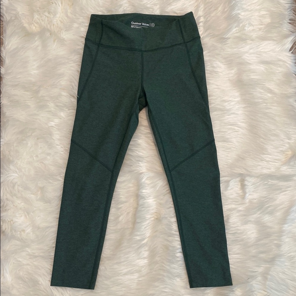Outdoor Voices Green Performance Leggings
